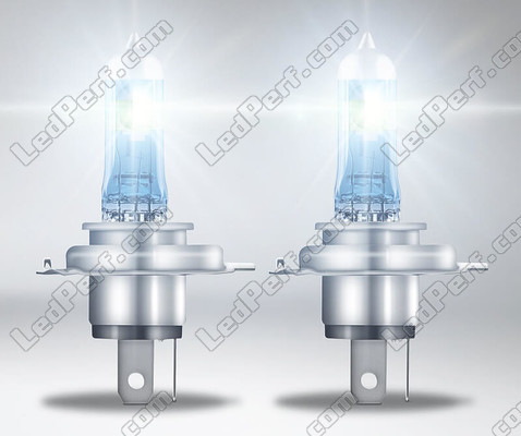 Lighting of a pair of H4 Osram Night Breaker Laser bulbs + 150%